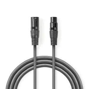 Cabo Adaptador Dmx  Xlr 3 Pinos Macho  Xlr 3 Pi.