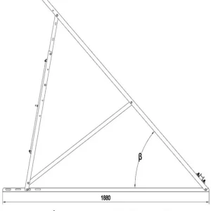 Suporte de Terraço para Colector de 30 Tubos
