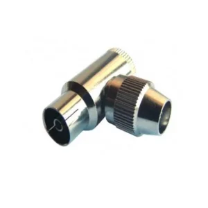 Ficha Iec Fêmea Curva Metálica - Daxis (25 Un)