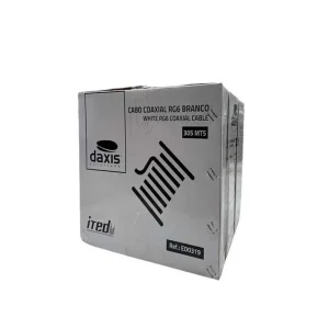 Cabo Rg6 Ited Cu/Cu Branco 305mts Daxis