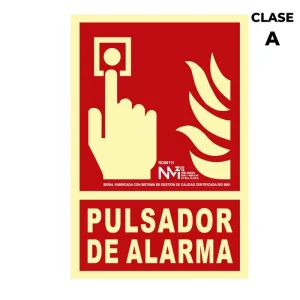 Sinal de Extinção Botão de Alarme Classe a