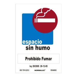Sinal Proibido 'espaço Sem Fumo' (Pvc 0.7mm) 30x40