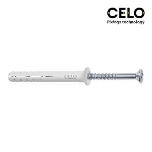 Caixa 100un. Bucha Golpe Cabeça Plana Din/Ref Np5.