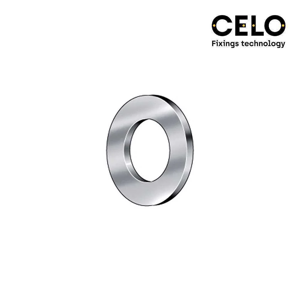 Caixa 250 Uni. Anilha Lisa Din/Ref 125a 10 Galvan.