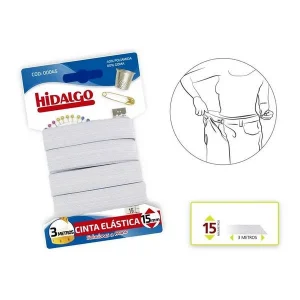Blíster Elástico 15mmx3m Branco Hidalgo