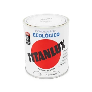 Esmalte Ecológico à Base de Água Brilhante Branco.