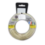 Carretel Cabo Paralelo Áudio Branco 2 Vias 50m