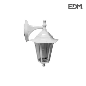 Aplique Lanterna Aluminio e Vidro Branco 34x21,5c