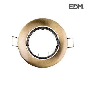 Suporte Lâmpada Halogéneo Oscilante Ouro Velho Edm