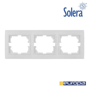 Moldura para 3 Elementos Horizontal Branco 225x81.