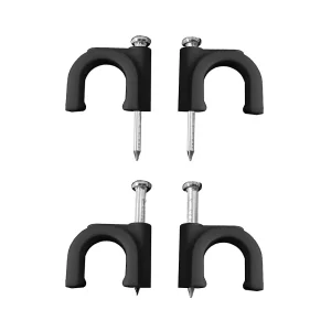 Abraçadeira Redonda Preta com Prego 2x4 Nº 9 Caixa