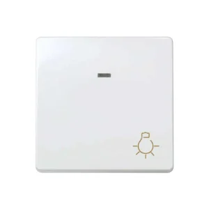 Sèrie 27 Botão de Pressão Branco Largo Iluminado