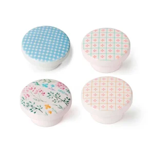 Blíster com 4 Puxadores Redondos para Móveis, Fab.