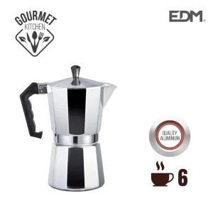Cafeteira de Aluminio - 6 Chávenas - Edm