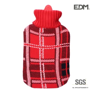 Botija de Água Clássica Escocês Vermelho 2l