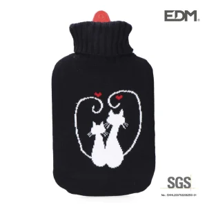 Botija de Água Preta Gatos Apaixonados 2l