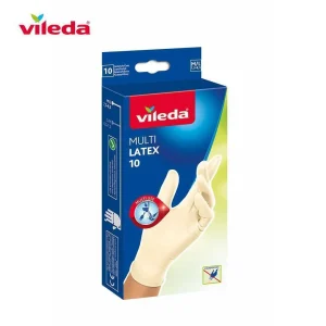 Luva Multi Látex 10 Unidades Tamanho M / L Vileda