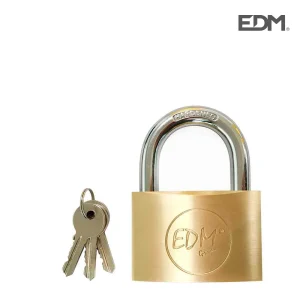 Cadeado Latão Arco Normal 60x36mm Blister