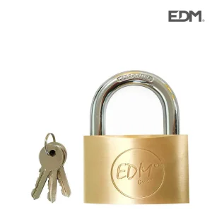 Cadeado Latão Arco Normal 70x36,5mm Blister