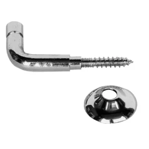 Gancho Torneado Latao Niquel 30mm