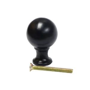 Puxador Bola 18mm Hº Preto