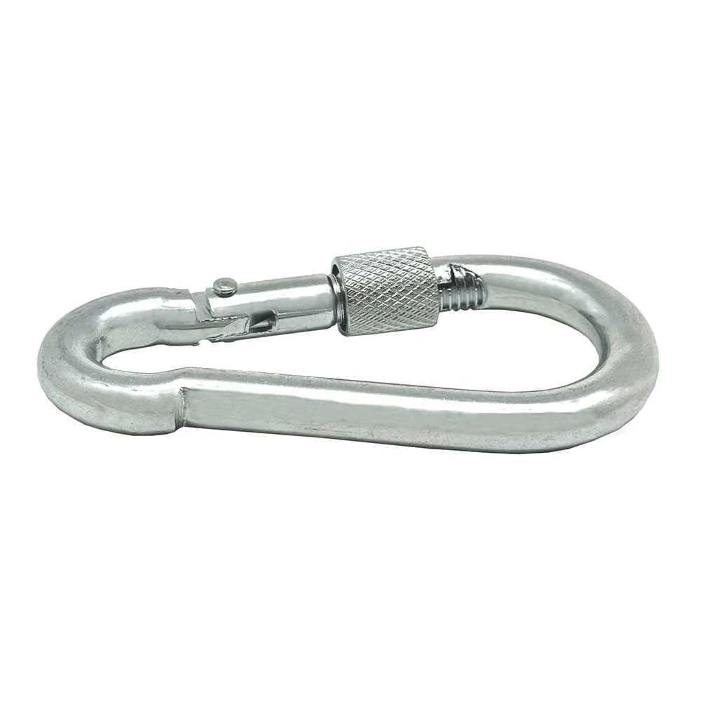 Mosquetao de Bombeiro com Seguranca Msq02 Aco G.