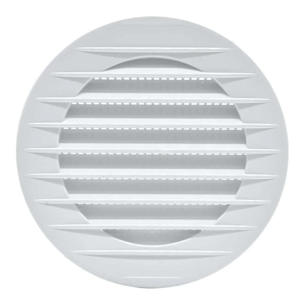 Grelha de Ventilação Redonda Embutida com Mosquit.