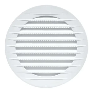 Grelha de Ventilação Redonda com Inserção, Abs, C.