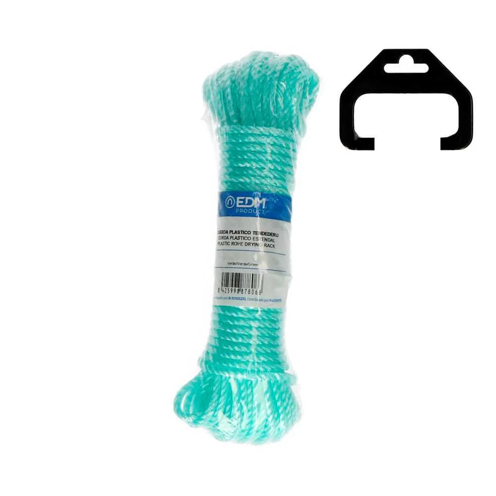 Rolo Corda Plastico 15mts Verde