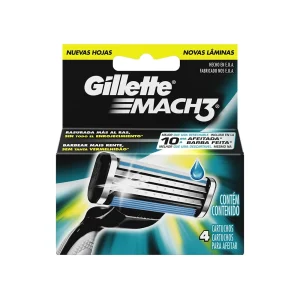 Recargas Lâminas de Afeitar Gillette Mach3 4