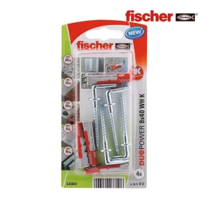 Blister 4 Buchas + Ganchos Duopower 8x40 Fischer