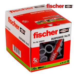 Buchas Duo Power 14x70 Fischer - Pack 20 Unidades