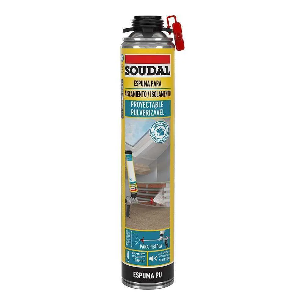 Espuma Projetável Pistola 700ml Soudal