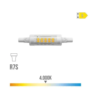 Lâmpada Lineal LED 78mm R7s 5.5w 600lm 4.000k Luz.