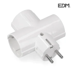 Ficha Tripla com Baquelite Embalada T/Tl 16a 250v