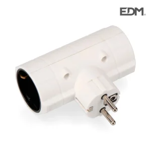 Ficha Dupla T/Tl 16a 250v Embalado Edm