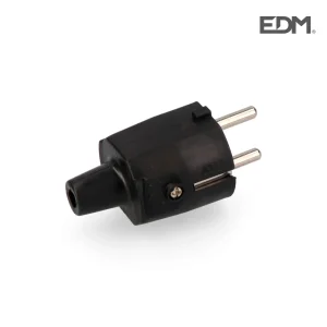 Ficha Borracha Preta 10/16a 250v T/Tl Ip44 4,8mm P