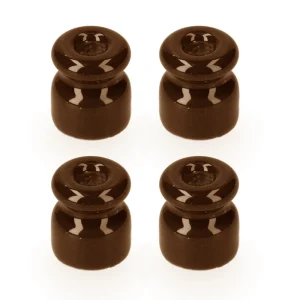 Isolador para Cabo Trançado Marrom 4 Unidades Edm