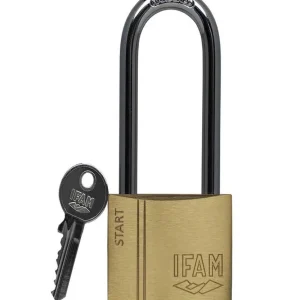 Cadeado com Chave Ifam Sr40al Comprido Latão Aço .