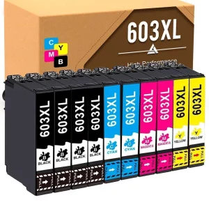 Conjunto 10 Tinteiros Epson 603 Xl Compatíveis