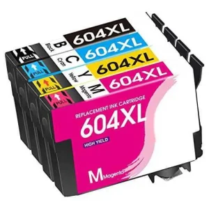 Conjunto 4 Tinteiros Epson 604 Xl Compatíveis
