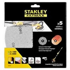 Papel de Lixa 2x120g/3x240g Stanley Sta39297p