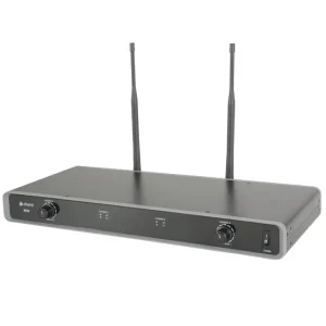 Sistema Microfone Sem Fios Uhf Dual 863.3+864.3mhz