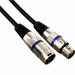 Cabo Xlr 3p Macho para Xlr 3p Femea 10m