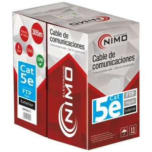Bobine Cabo Ftp Rigido Cat5e P/ Exterior (305m)