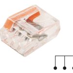CON5171 Ligador rápido 3 vias 3x2.5mm2