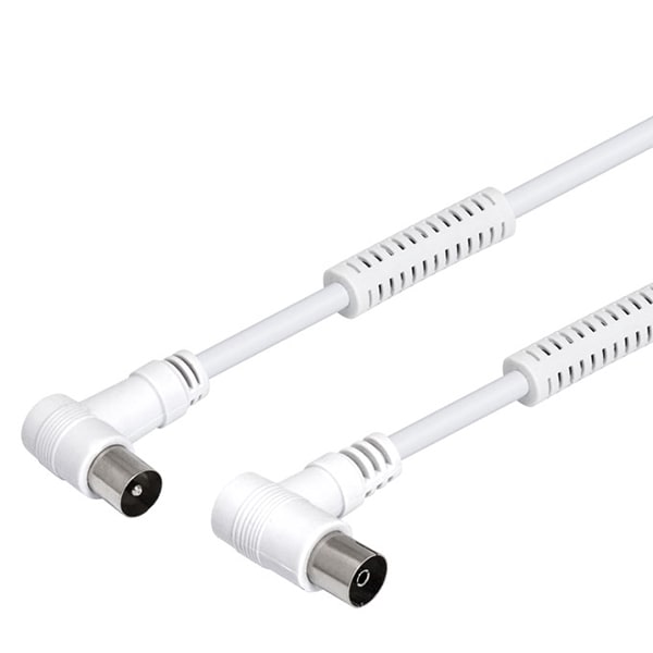 Cabo TV Macho / TV Fêmea 1,5mt RG59 c/ Filtro - Branco