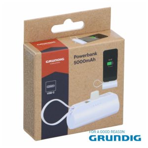 35616 Powerbank 5000mAh USB-C Branco Grunding