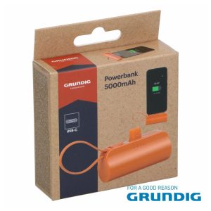 35617 Powerbank 5000mAh USB-C Laranja Grunding