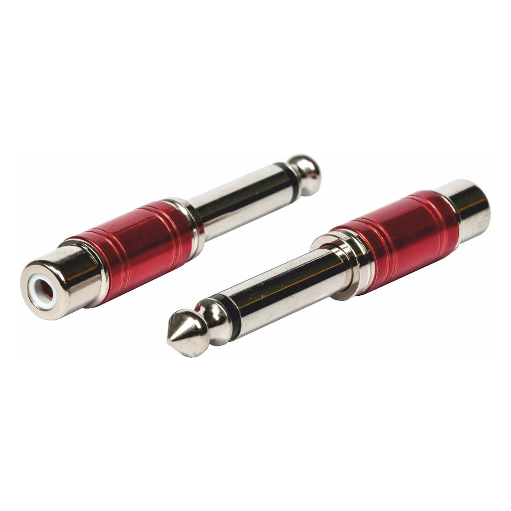 Adaptador 6,35 Macho Mono / RCA Fêmea - Metal